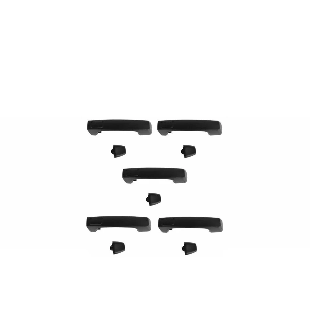 

Door Handle Black Exterior Outside Front & Rear Set of 5 For 2006-10 H3 H3T