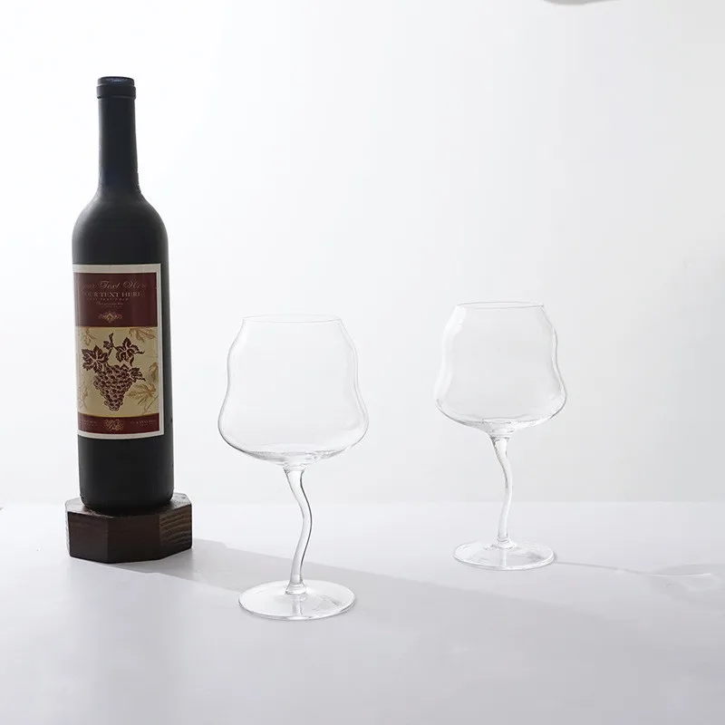 Креативный винный бокал изогнутые бокалы Коктейльная чашка для виски кофе воды