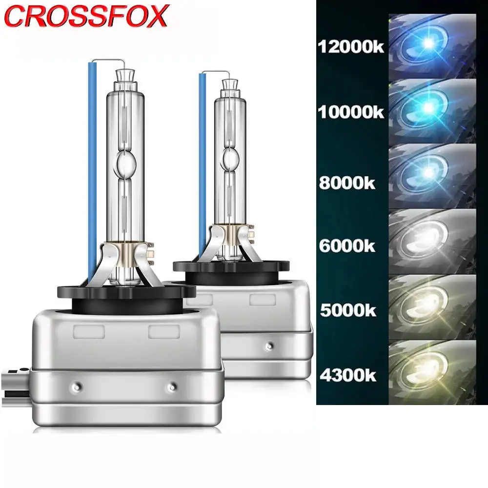 

CROSSFOX 2 шт. лампы для автомобильных фар D1S Hi/Lo BI ксеноновые HID 35 Вт ампулы для фар 4300K 5000K 6000K 8000K 10000K 12000K автомобильная лампа