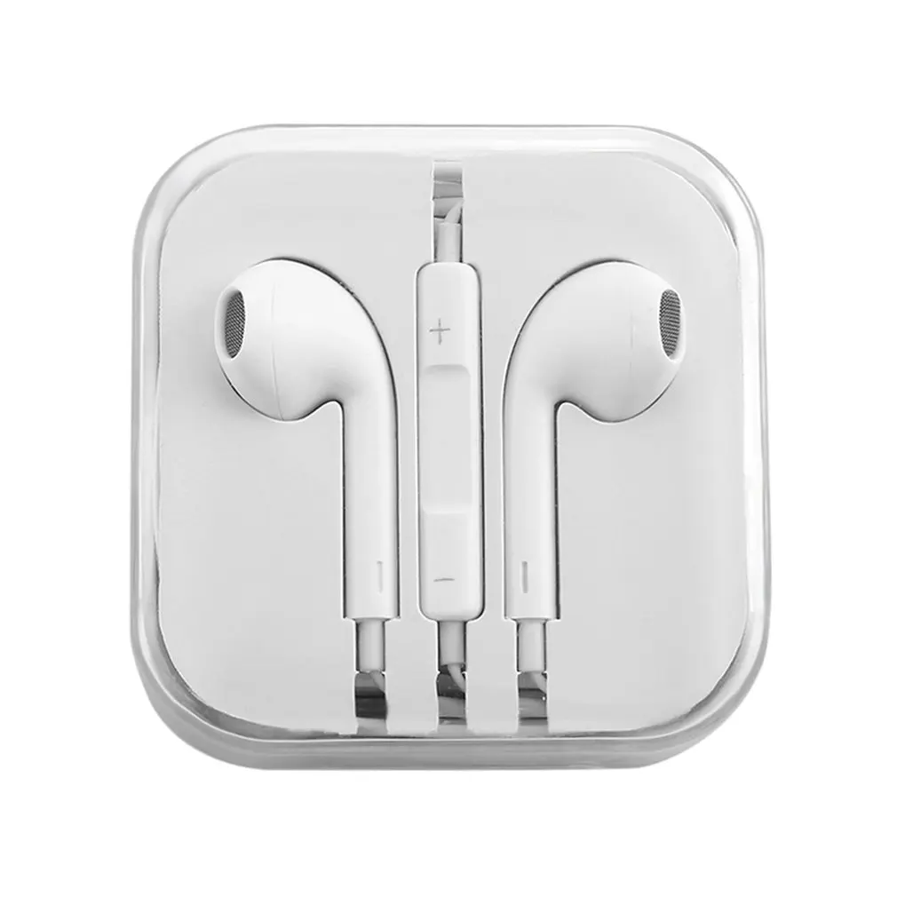 

Wire Subwoofer Earphone HiFi Sound Quality In ear Headphone With Built-in Microphone Corded 3D Stereo Earbuds For IPhones