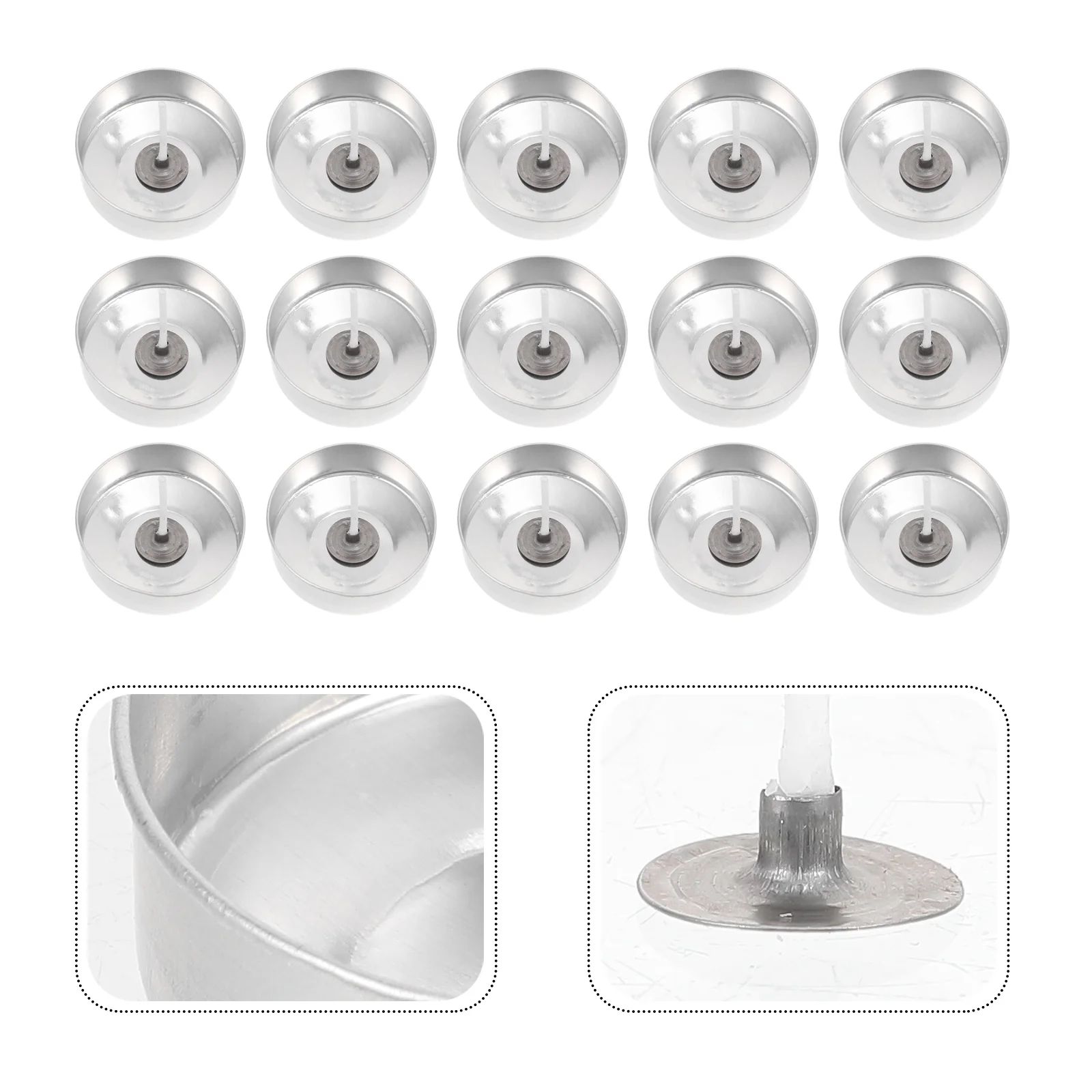 

Tins Tealight Metal Empty Tea Light Cup Case Making Jars Tin Wax Aluminum Cups Wicks Container Containers Cookie Round Boxes
