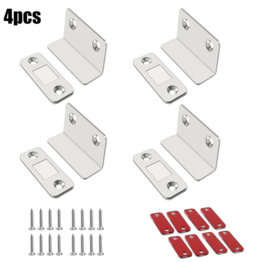 

4Pcs Strong Magnetic Door Stopper Cabinet Door Catches Latch Furniture Doors Magnetic Lock Cupboard Magnetic Door Suction Tool