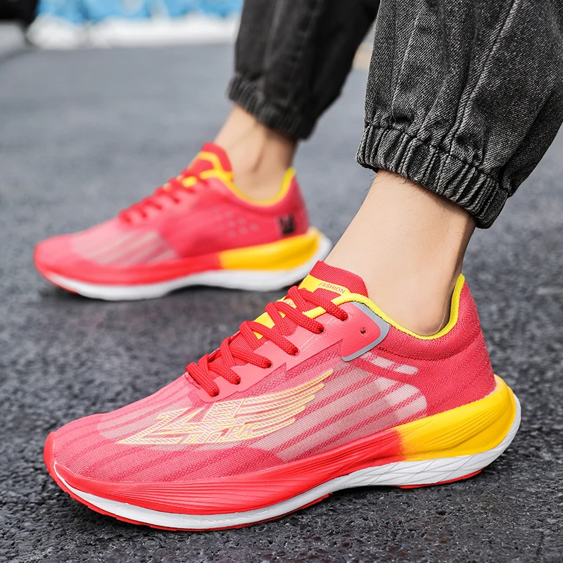 2023 New Men Flying Shadow Pro Marathon Racing Carbon Board Running Shoes Breathable Men's Shoes Sports Running Shoes 36-45