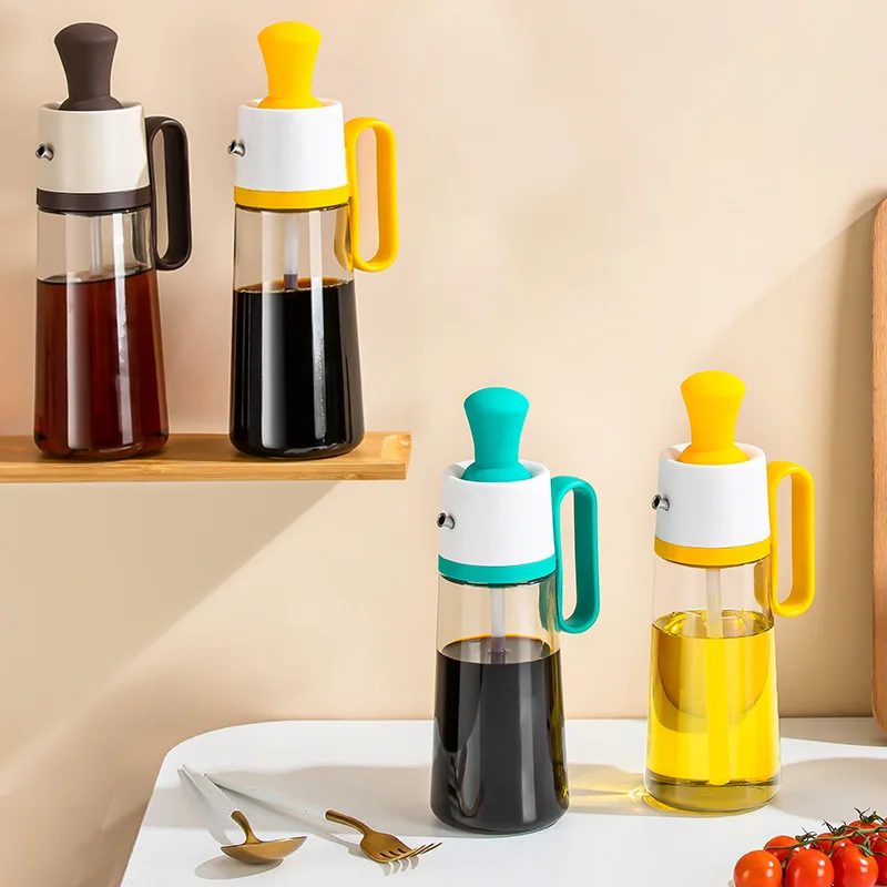 

Multifunction Oil Bottle with Brush Kitchen Seasoning Bottle Oil Bottle Soy Sauce Bottle Outdoor BBQ Baking Tool Cozinha