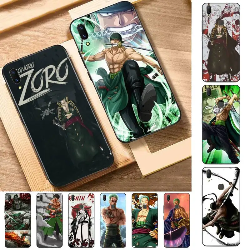 

BANDAI One piece Roronoa zoro Phone Case for Vivo Y91C Y11 17 19 17 67 81 Oppo A9 2020 Realme c3