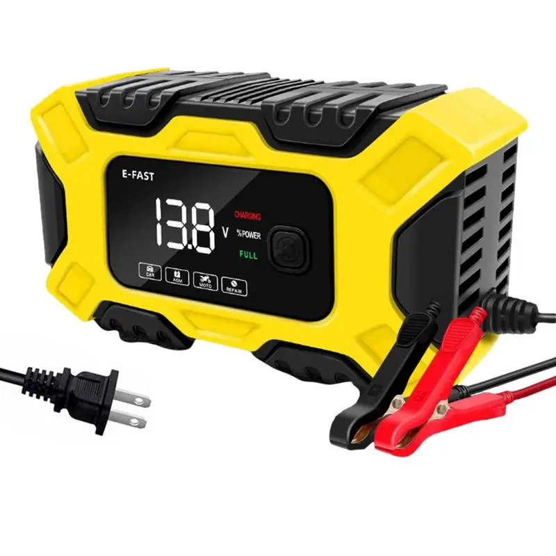 

Boat Battery Charger Battery Charger For Car 12V Automatic Battery Charger Battery Maintainer For Motorcycle Lawn Mower Marine