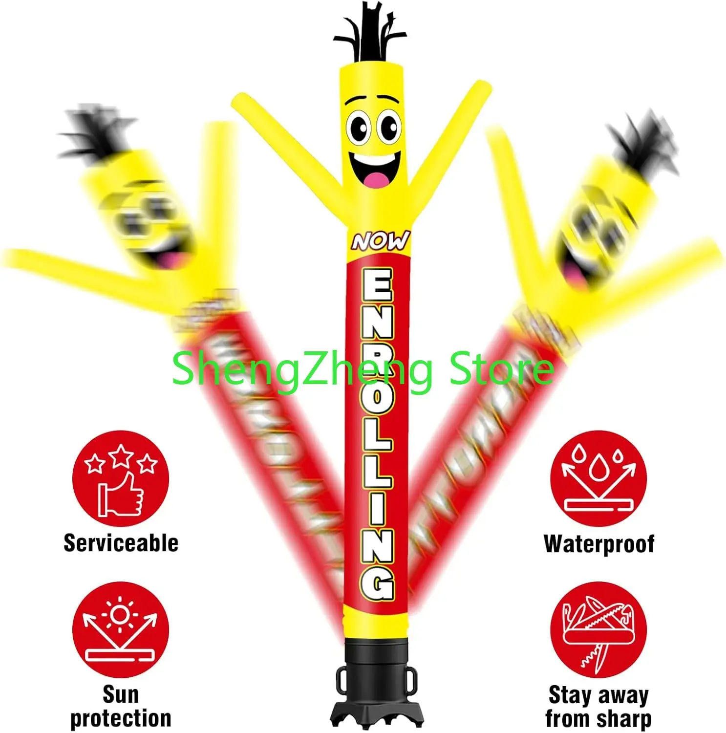 1 шт. 20 футов высокий сейчас вращающийся надувной трубке мужской дурацкий
