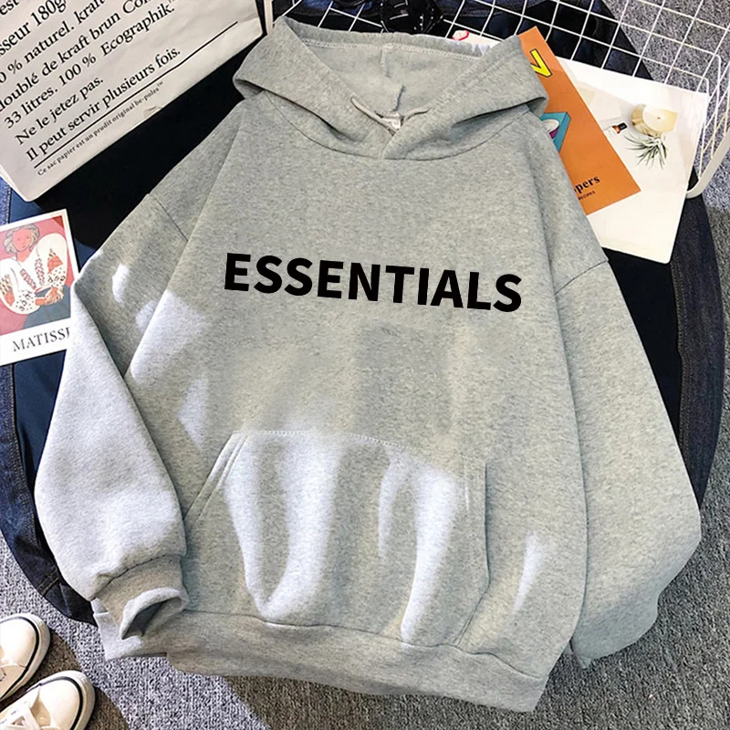 

Essentials Hoodie Women's Cotton Hoodie Pullover Print Vintage Sweatshirt Unisex Couple Hoodies Women Clothing Free Shipping