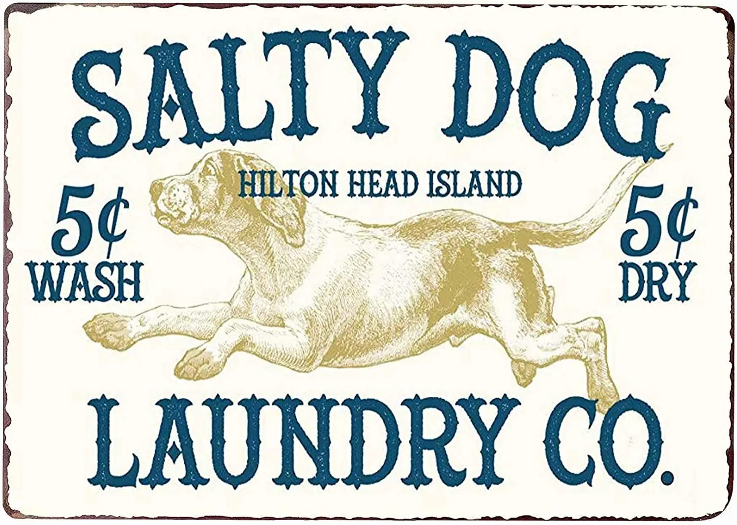 

Vintage farmhouse laundry sign Rural family decoration Toilet sign Art wall Blue