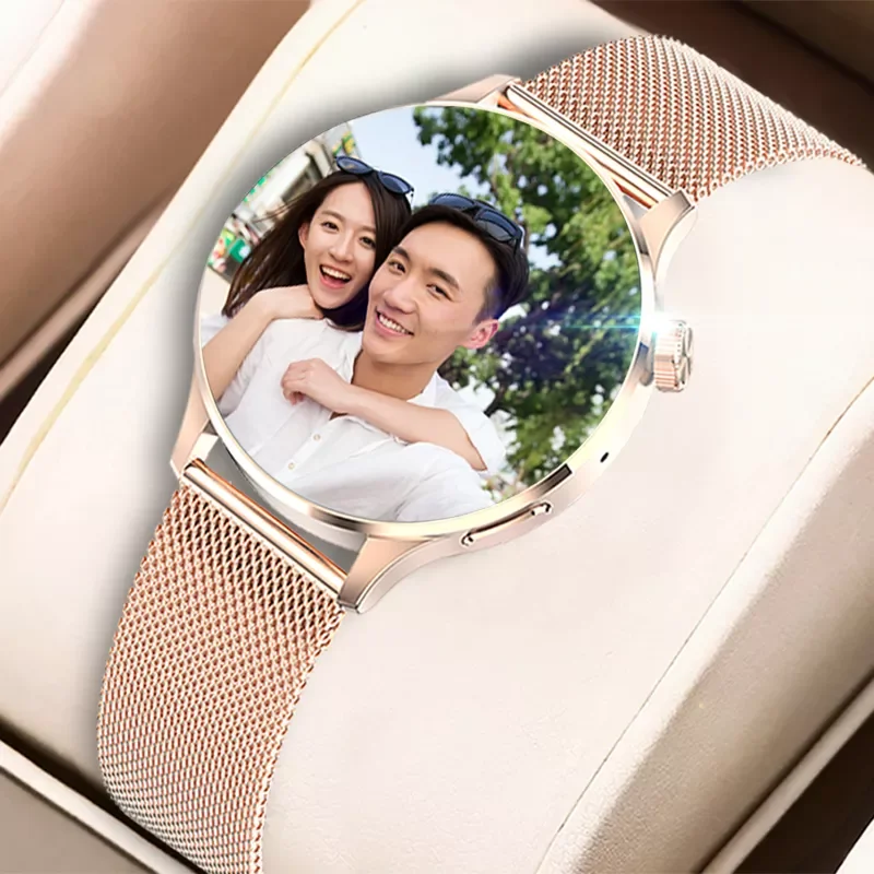 

2022 lovers Smart Watch Men Women 1.2 Inch Mini Full Touch Screen Heart Rate Blood Pressure Bluetooth Call Smartwatch for Ladies