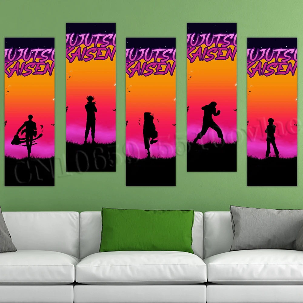 

Wallpaper PVC Jujutsu Kaisen Picture Home Decoration Fushiguro Megumi Painting Wall Art Prints Poster Self-adhesive Living Room