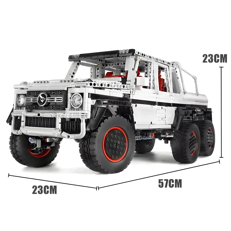 MOLD KING 13061 MOC Технический моторизованный G700 6x6 внедорожник грузовик автомобиль