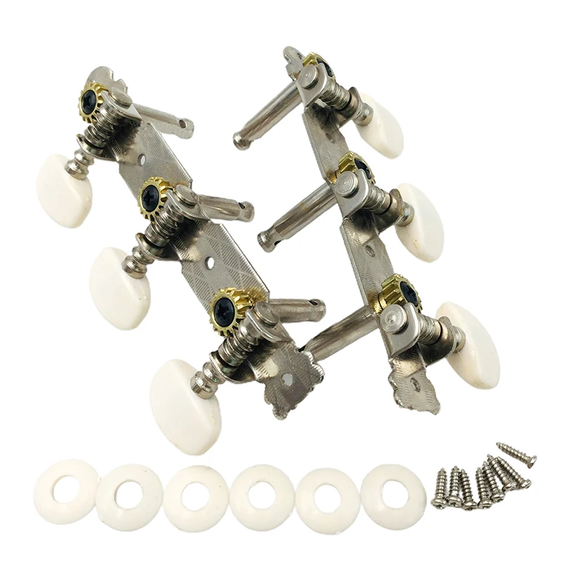 

2Pcs/set Classical Acoustic Guitar Tuner Tuning Keys Steel Pegs Machine Head Set