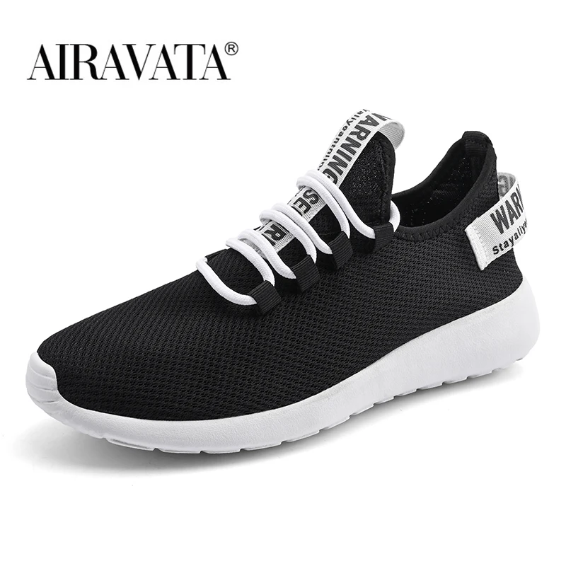 Men Sneakers Mesh Breathable Flat Athletic Shoes Lace-up Nonslip Male Outdoor Casual Sneaker for Male