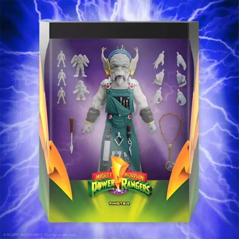 Фото В наличии оригинальные SUPER7 Mighty Morphin Power Rangers Finster Ultimate аниме фигурки героев модель игрушки №3
