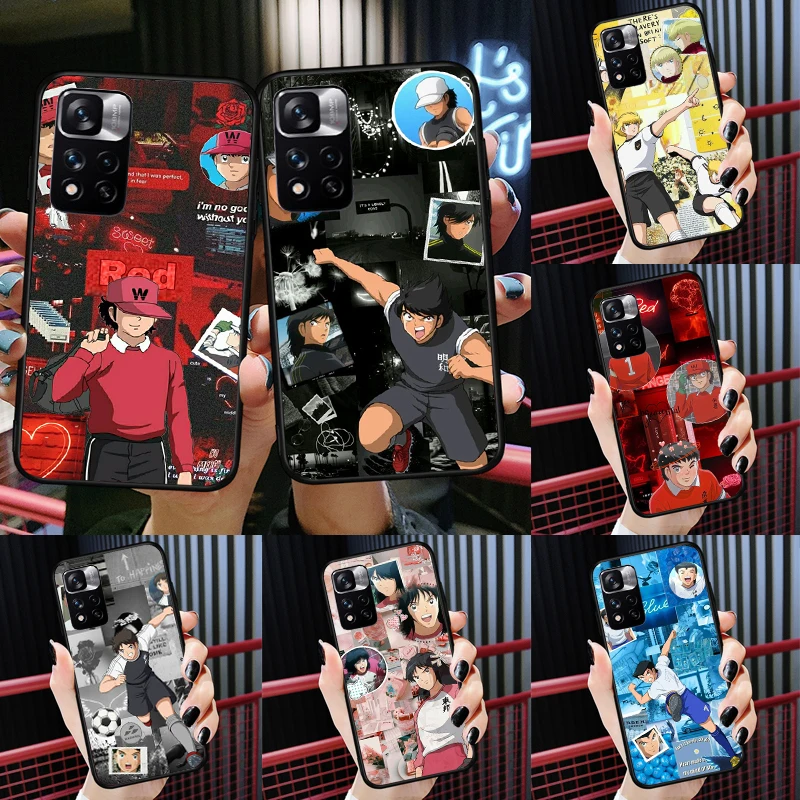 

Captain Tsubasa Ozora Genzo football Case For Redmi 10 10A 10C 9 9A 9T 9C For Redmi Note 11 Pro 10 Pro 8 9 Pro 10S 11S Cover