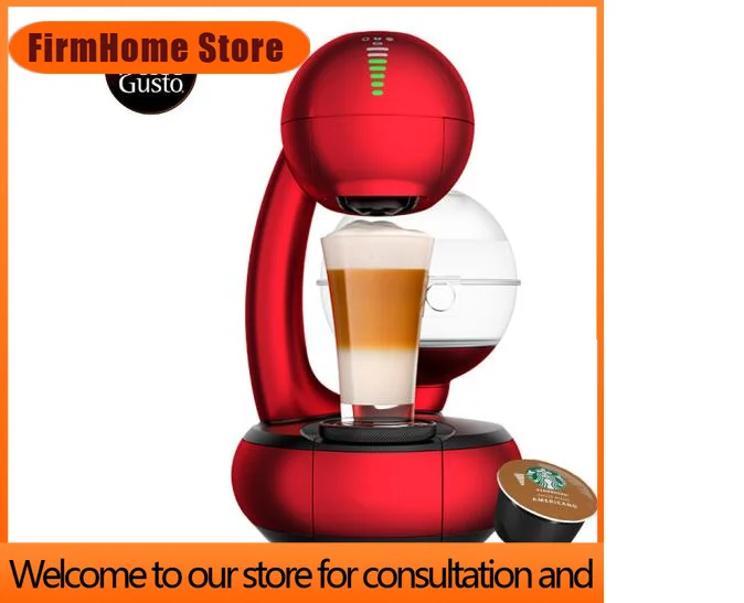 Фото Кофемашина Dolce Gusto для дома, полностью автоматическая, с капучинатором, капсульная, с режимами капельного заваривания и ручного приготовления, модель Esperta Re №1