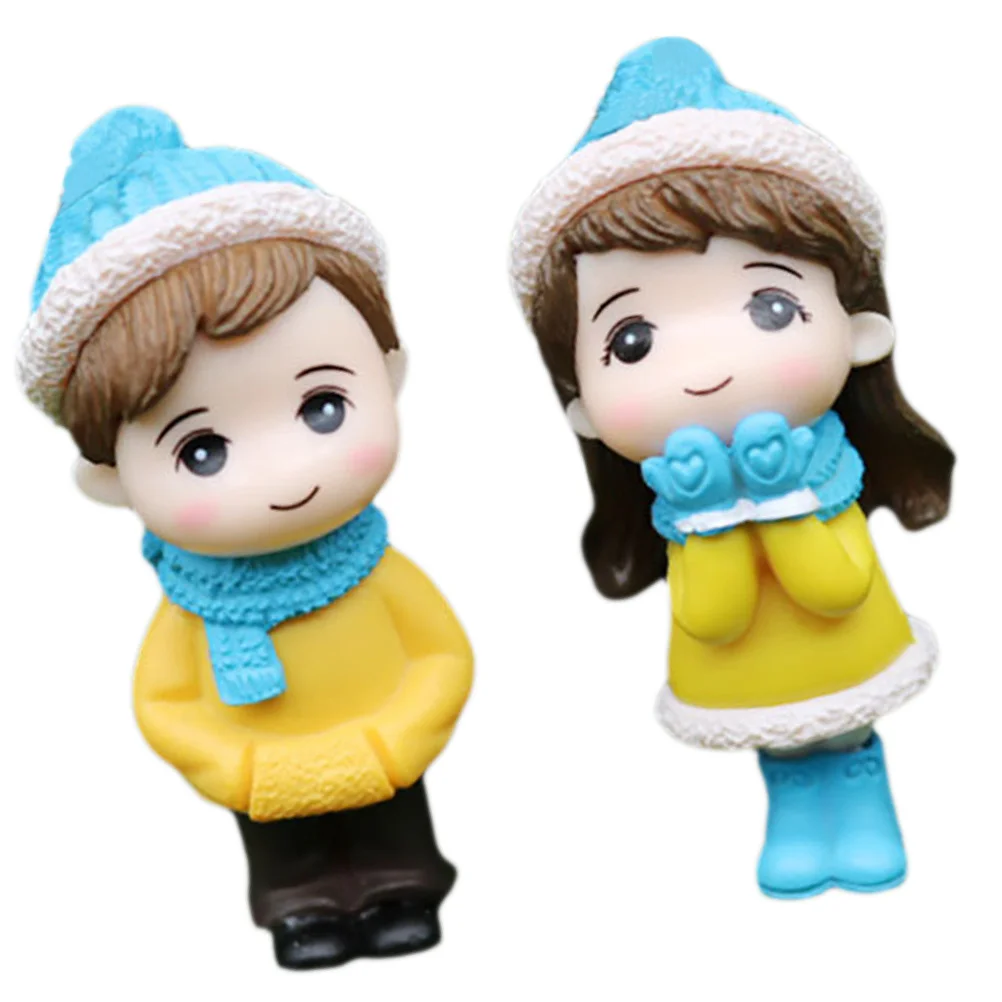 

1 Pair of Keychain Christmas Portable Creative Hanging Pendant Key Holder Key Chain for Couples