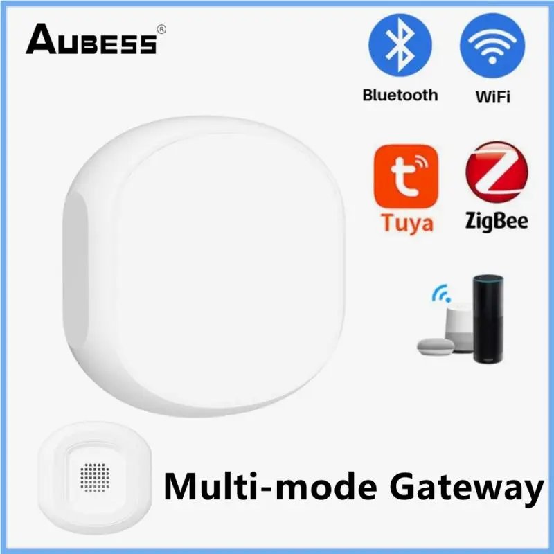 

Tuya ZigBee Smart Gateway Hub Multi-Mode Smart Home Bridge Brug Wireless Battery Powered Gateway For WIFI Bluetooth Devices