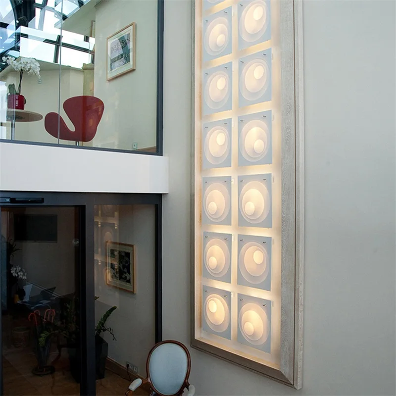 Современная настенная лампа DLMH простой квадратный декоративный светодиодный