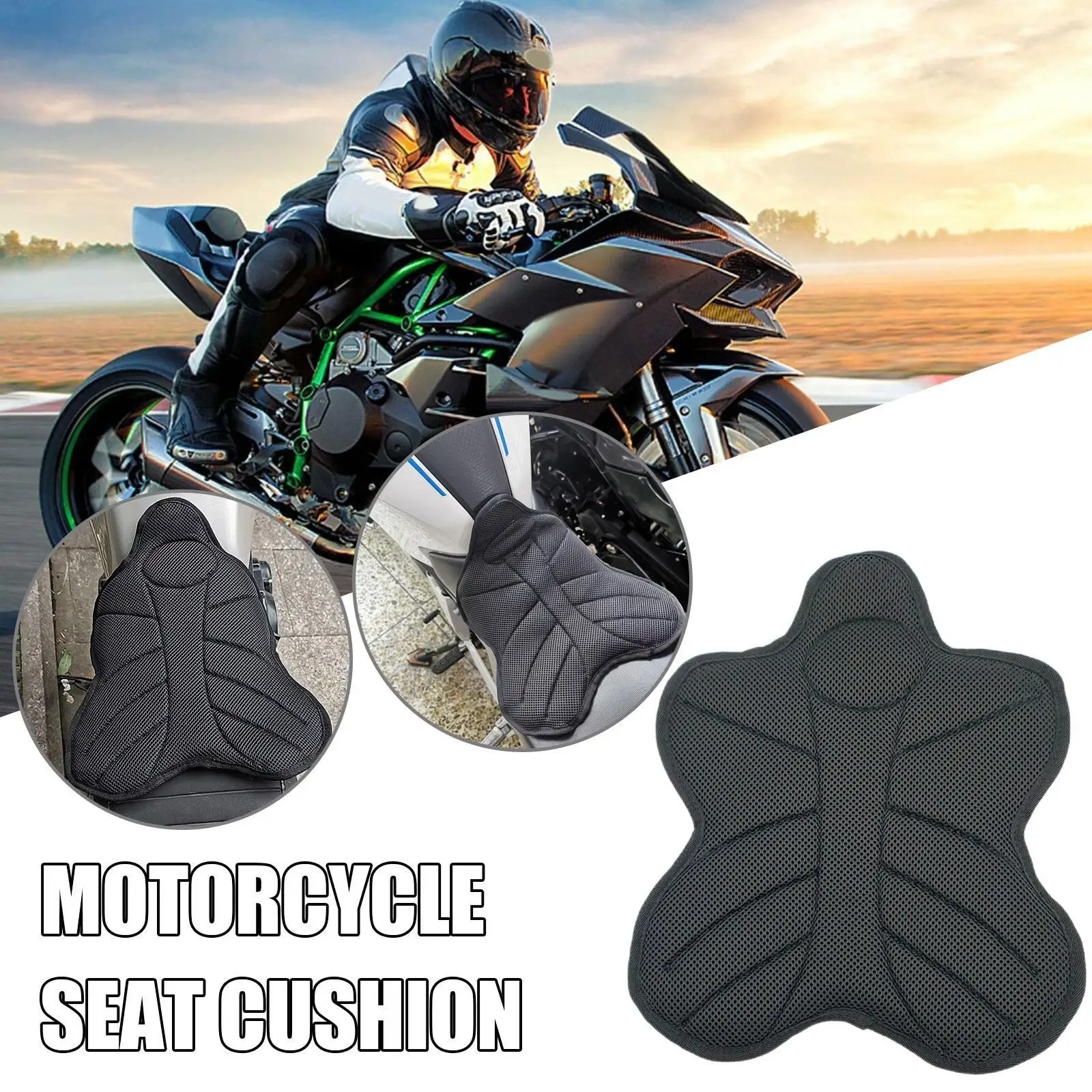 

Motorcycle Seat Cushion Waterproof Sunscreen Seat Cover Electric Vehicle Accessories Universal Decompression Shockproof Breathab