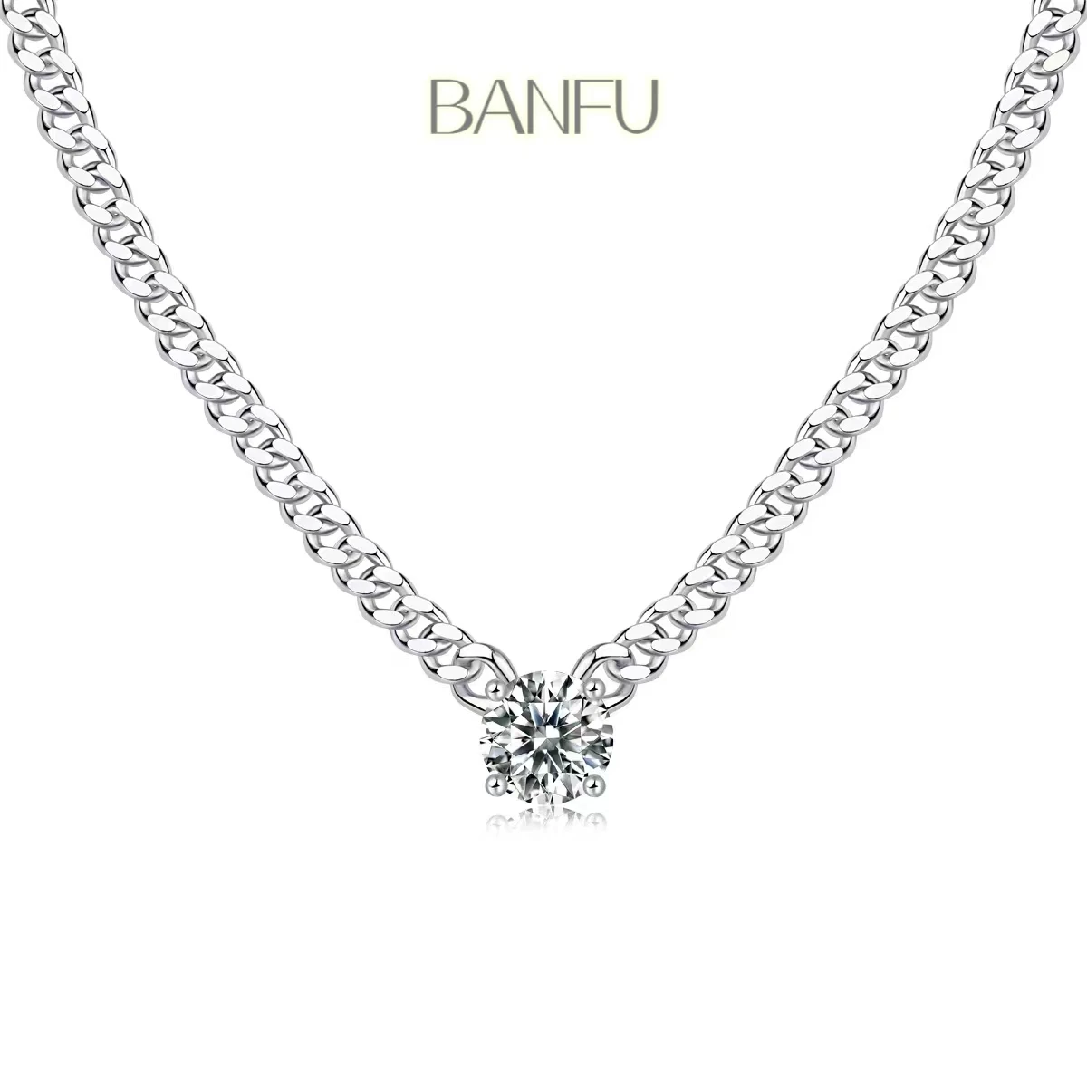 

Мужское ожерелье в Кубинском стиле, с сертификатом Moissanite GRA