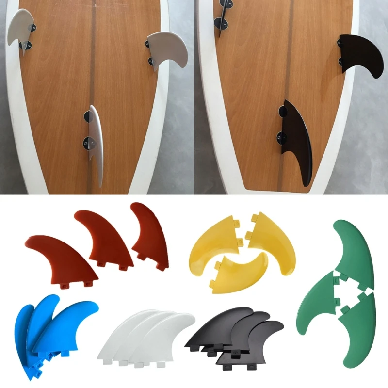 

3Pcs Kitesurfing Fins Detachable Fins Surfing Fins for Kiteboard Paddle Kite Board Fins Surfboard Tail Rudder Kayak Fins