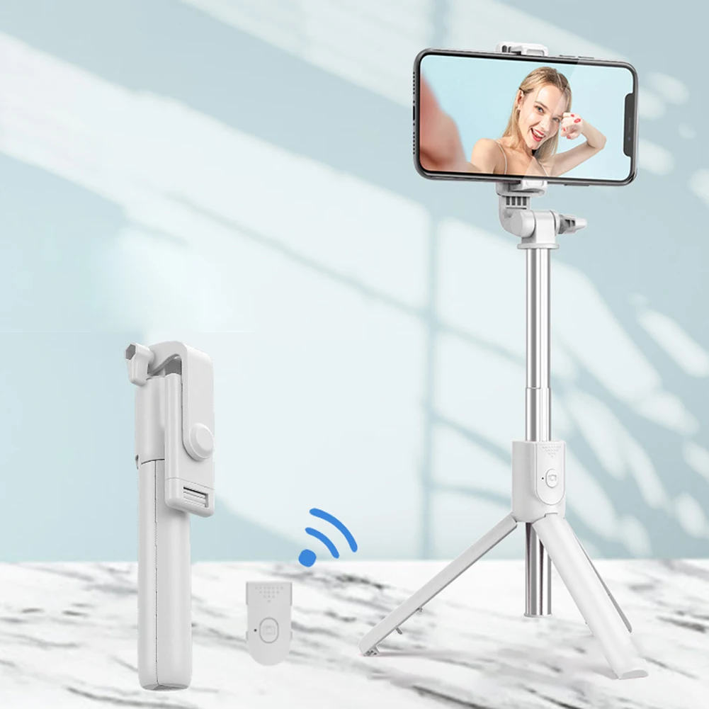 

Беспроводная Bluetooth селфи-палка R1 со штативом, складные Моноподы, универсальная селфи-палка для смартфона