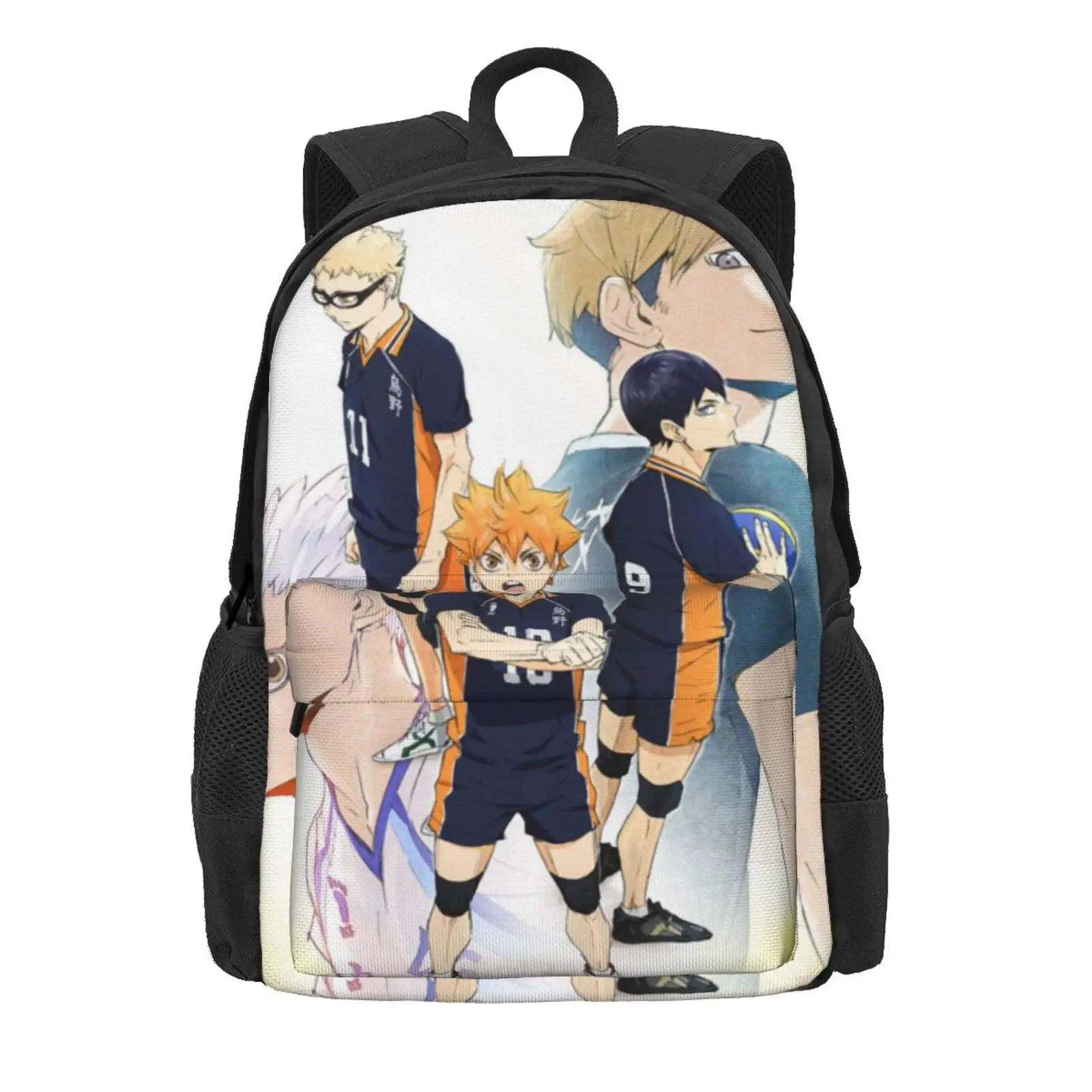 

Школьные ранцы Haikyuu 18 Kawaii, женский рюкзак аниме Ita, мужская сумка, женская сумка, сумка-тоут