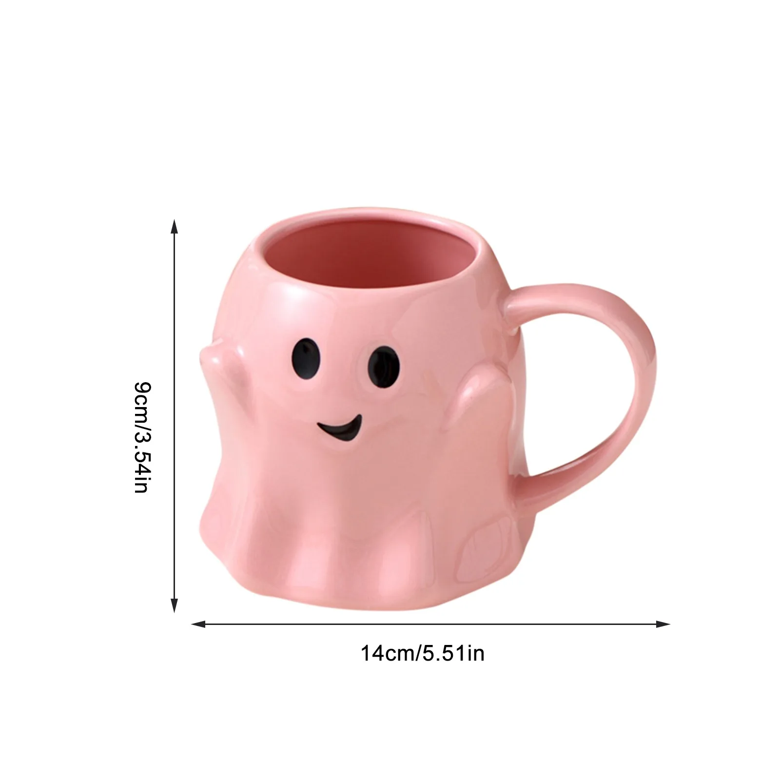 Huasean Ghost-Coffee Mu G Керамическая Кружка Хэллоуин Милый Мультяшный Призрак В Форме