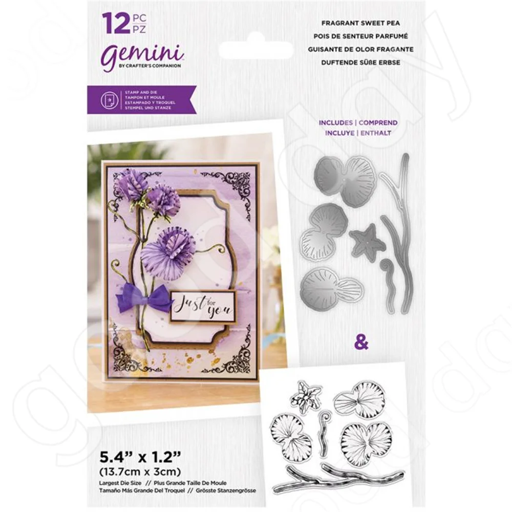 

Arrival New 2022 Fragrant Sweet Pea Metal Cutting Dies Stamps Scrapbook Diary Decoration Embossing Template Diy Card Handmade