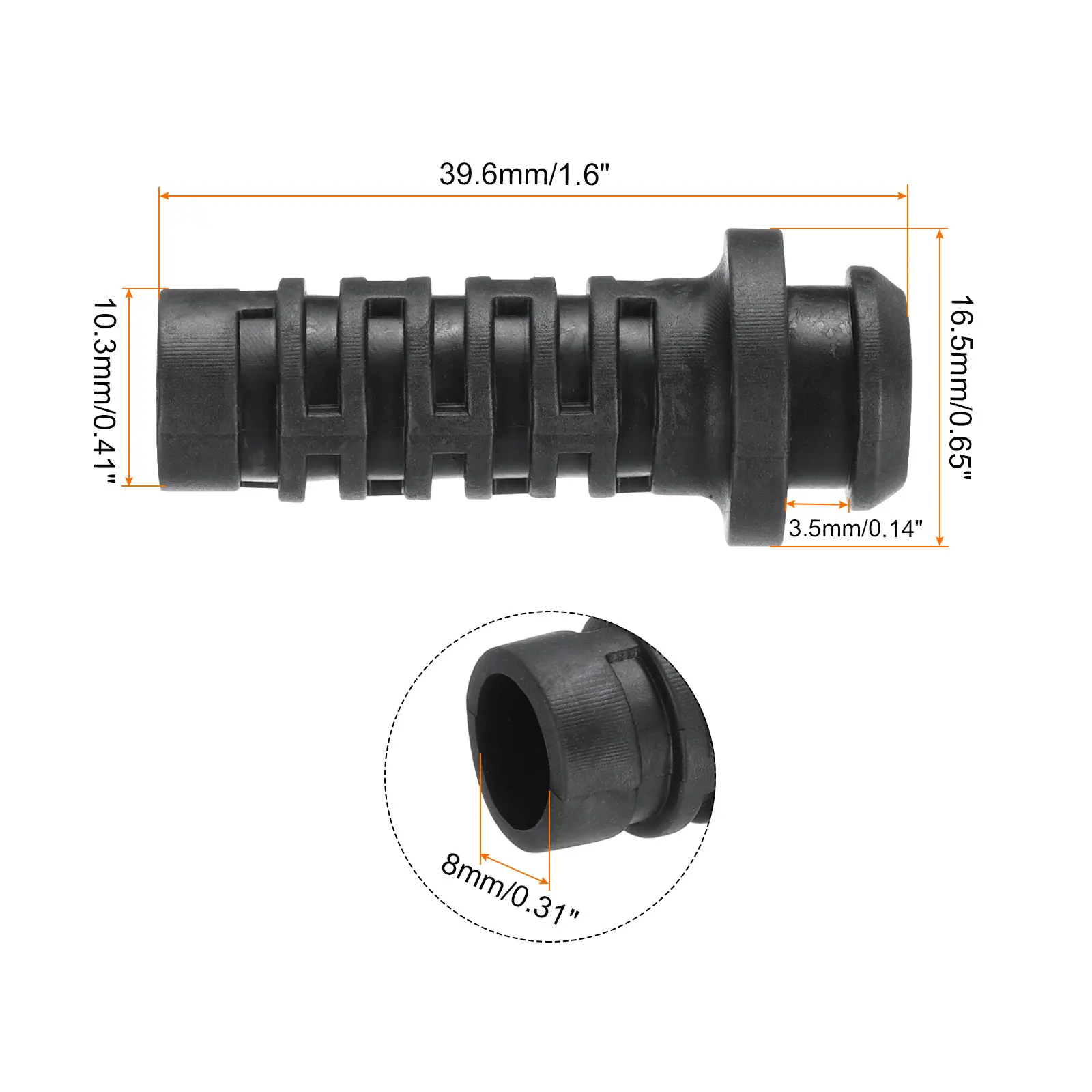 UXCELL Кабельные рукава для снятия натяжения 3/4/5/6/6.5/7.5/8 мм