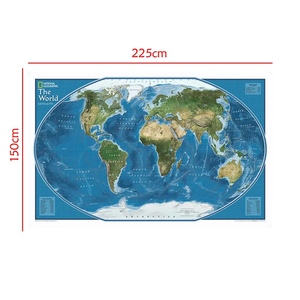 Рисунок 3 - Складная Нетканая карта мира со