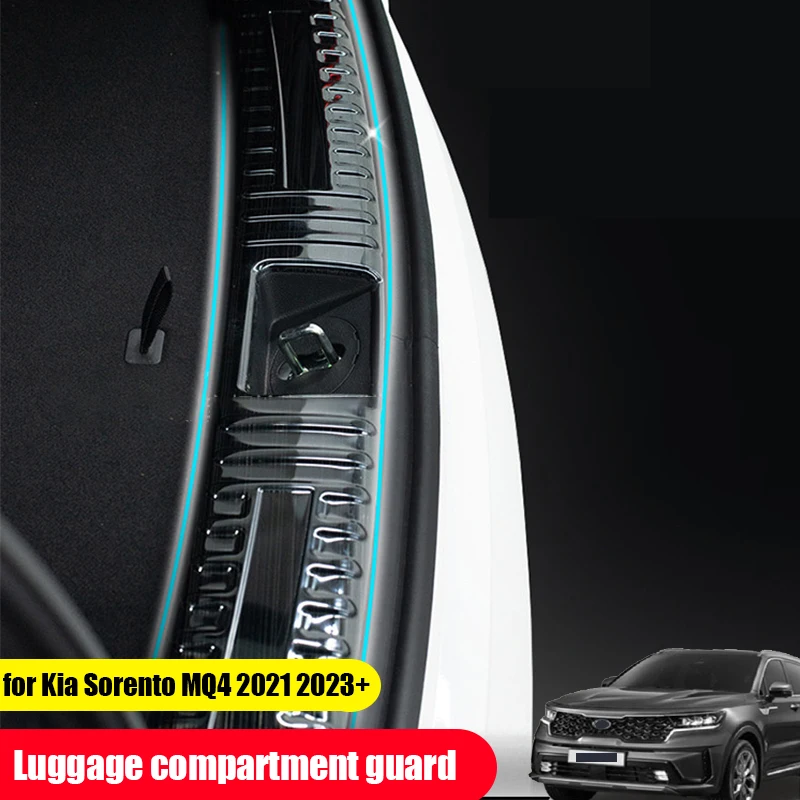 Защитная пластина для багажника автомобиля из нержавеющей стали Kia Sorento MQ4 2021 2022