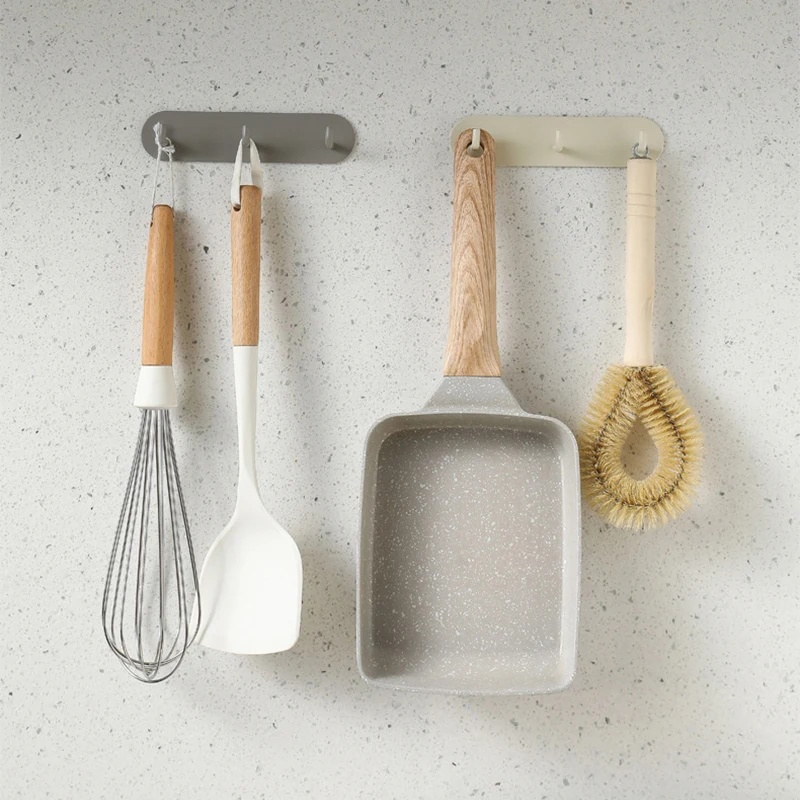 

Adhesive Wall Hooks Mounted Door Key Cloth Coat Bathroom Robe Hanger Kitchen Hardware Rack Shelf Bag Hook Organizer For Hanging