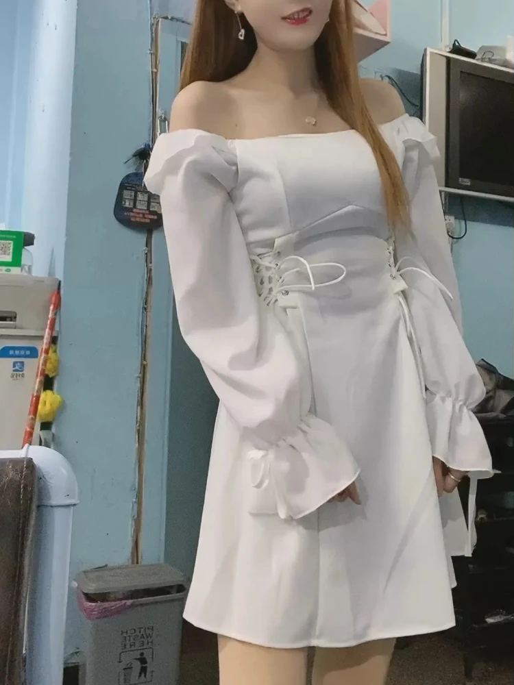 Платье женское летнее с рюшами бандажное нежное уличное универсальное в стиле