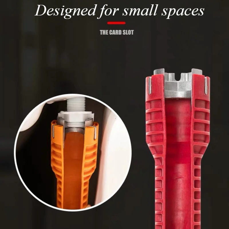 Ручка с двойной головкой гаечный ключ инструмент 8 в 1 для раковины ремонта