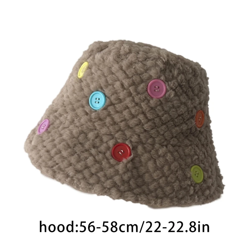 Женская зимняя шляпа-ведро теплая плюшевая рыбацкая кепка повседневная