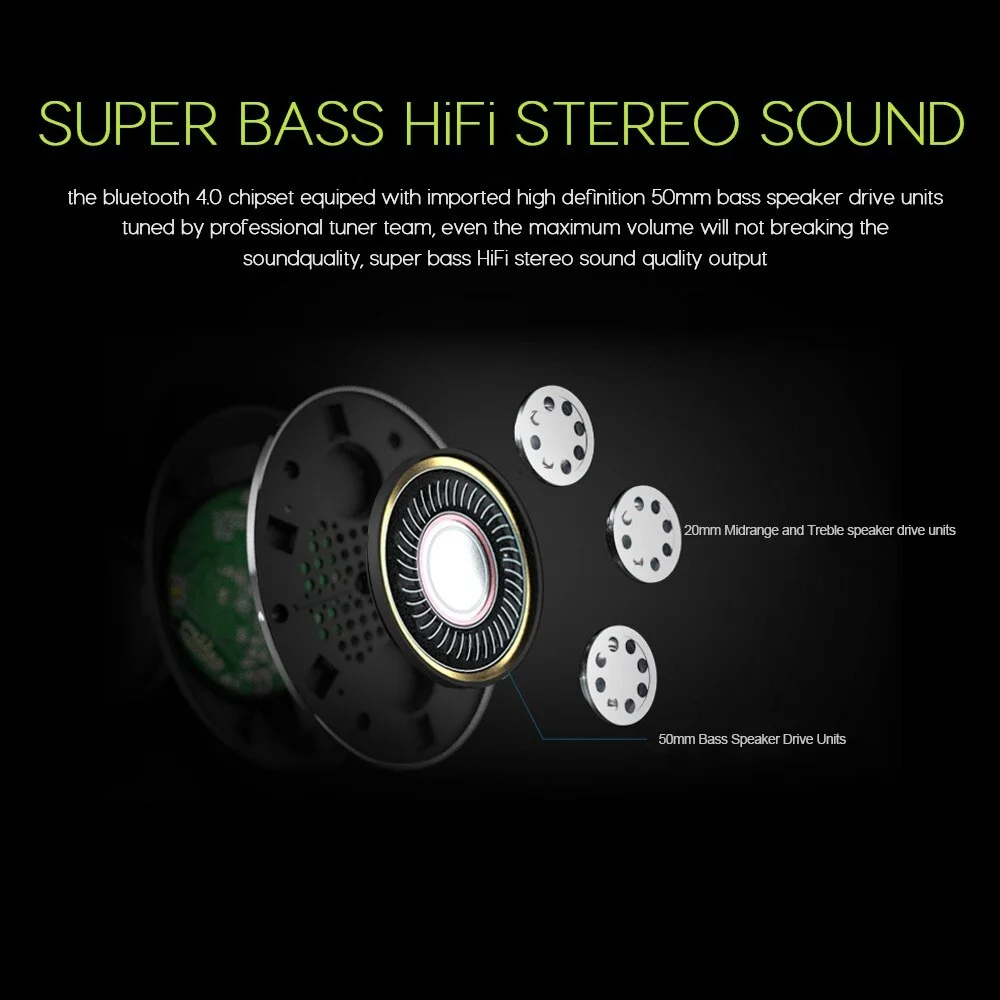 FOR Bluetooth Headphone Wireless Headset Foldable Support Micro SD Card AUX Microphone Earphone |