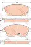 

GDB1847 ten brake pad 16 INCH ASTRA J CRUZE ZAFIRA C MOKKA