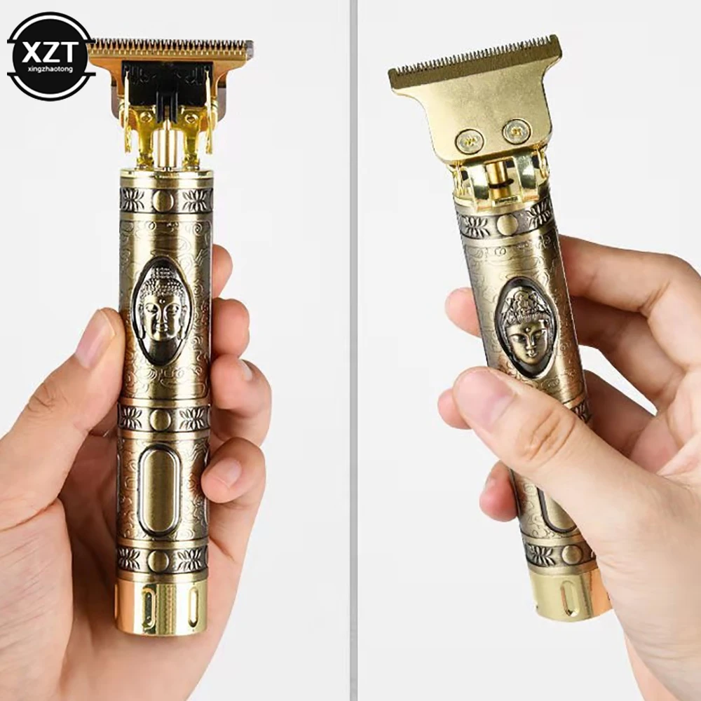 

Электрическая машинка для стрижки волос для мужчин с аккумулятором USB, винтажная Бритва для резьбы, триммер для волос