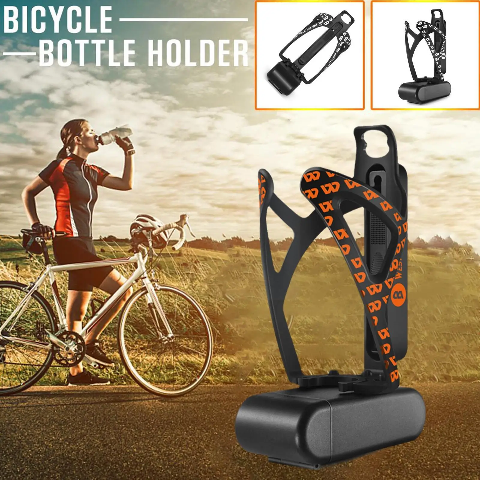 

3 In 1 Multifunctional Kettle Holder Abs Lightweight Bicycle Water Bottle Holder Cages Drink Rack For Bike Road Mtb 2 Color A3e3