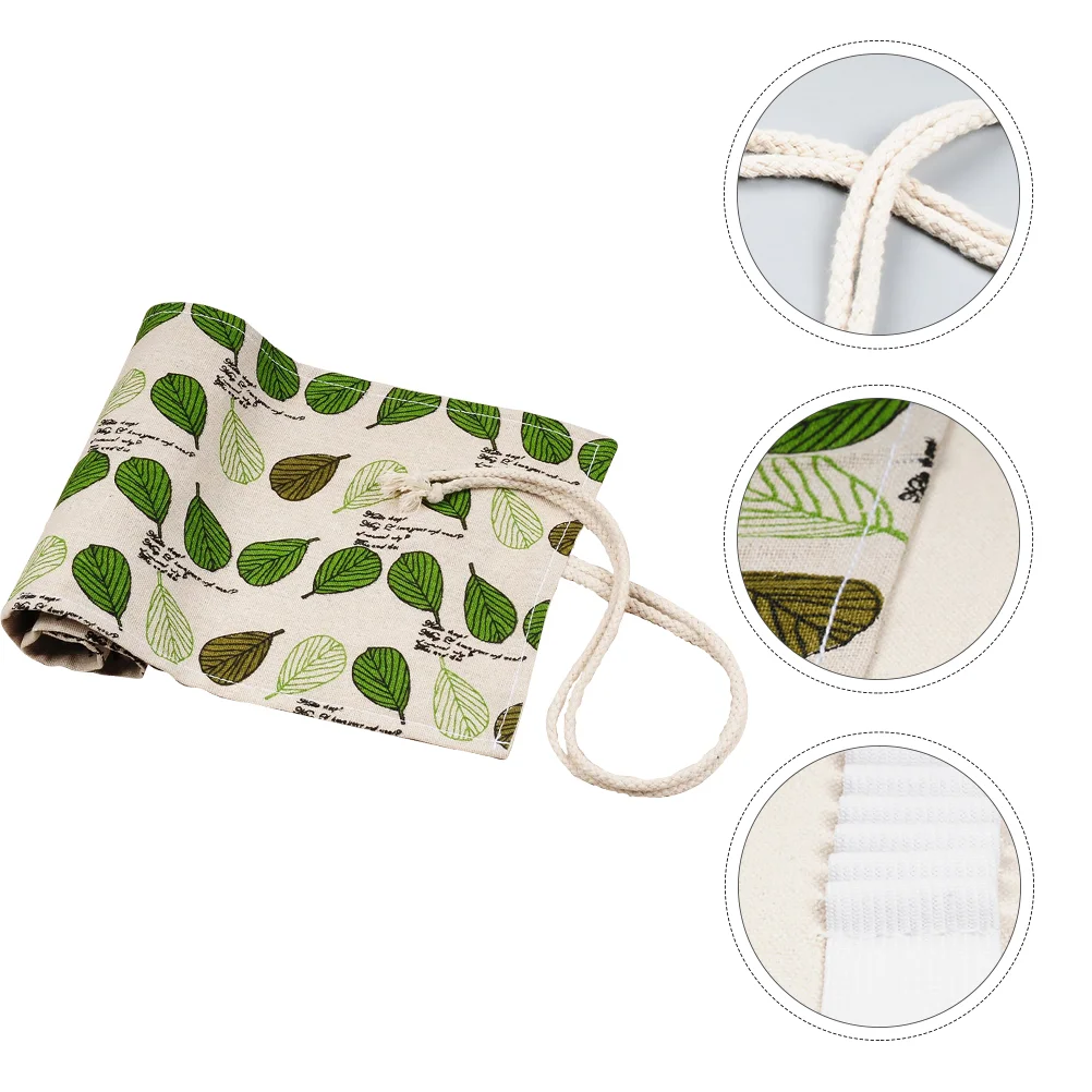 

Roll Pouch Storage Pen Case Canvas Organizer Box Wrap Artcases Pens Holderbag School Colored Pouches Japanese Boxes Travellarge