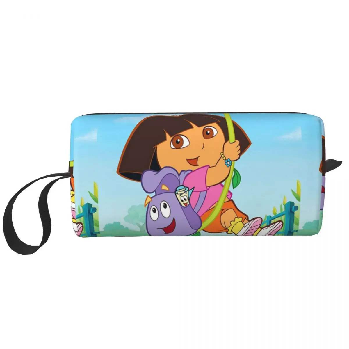 

Dora Makeup Bag Pouch Zipper Cartoon Cosmetic Bag Travel Toiletry Small Makeup Pouch Storage Purse Men Women