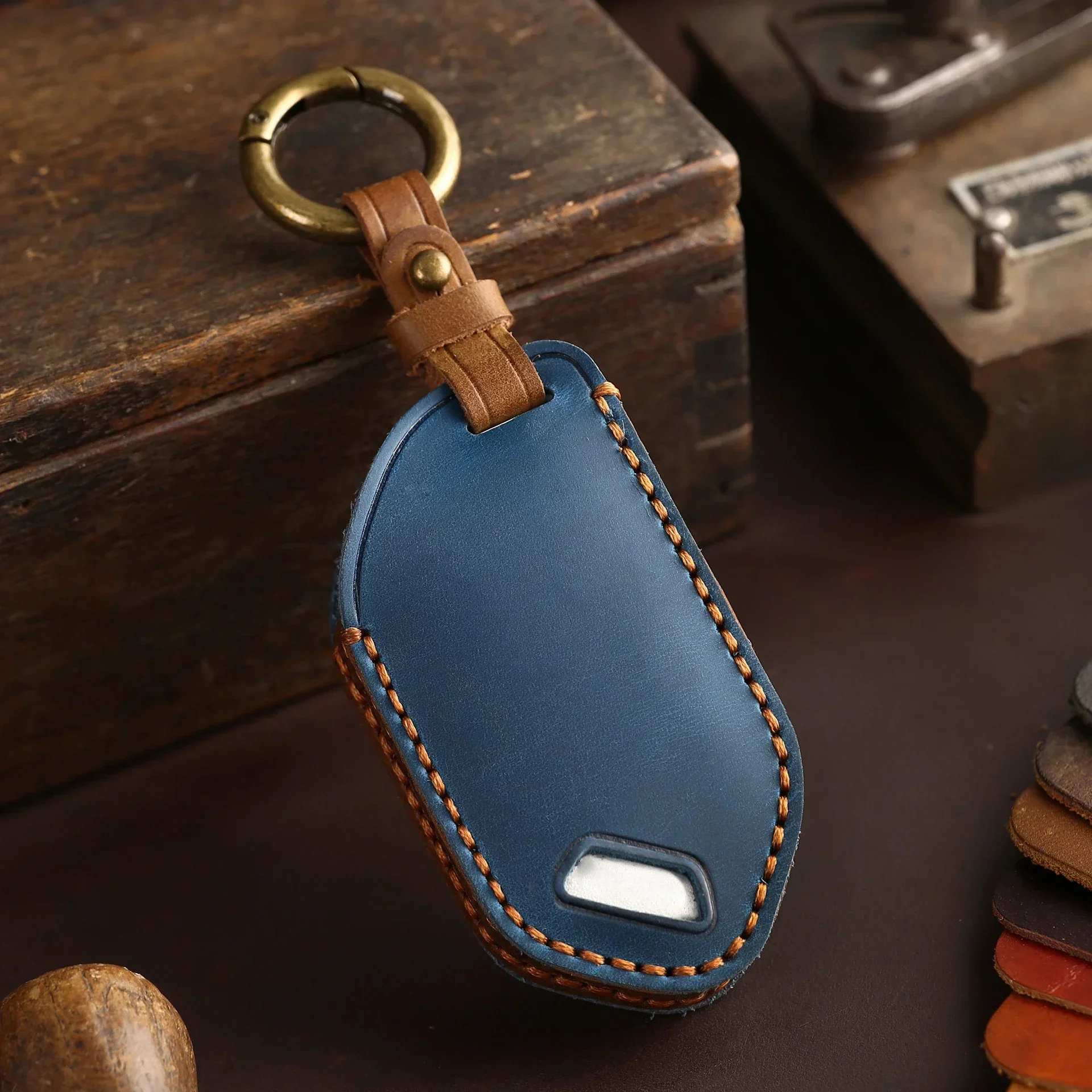 

3 4 5 6 7 8 9 Bottons Новый умный дистанционный ключ кожаный автомобильный брелок для 2024 Kia Carnival EV9 Picanto GT Line автомобильные аксессуары