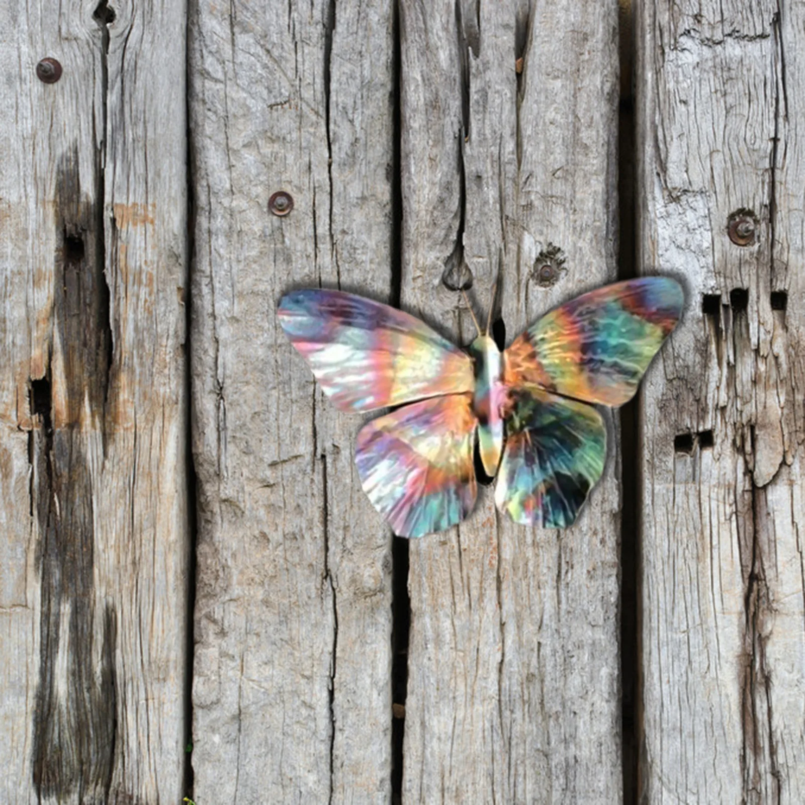 

Настенный декор с металлической бабочкой, комнатное и уличное естественное изображение для спальни, гостиной, офиса, сада, Современная Худо...