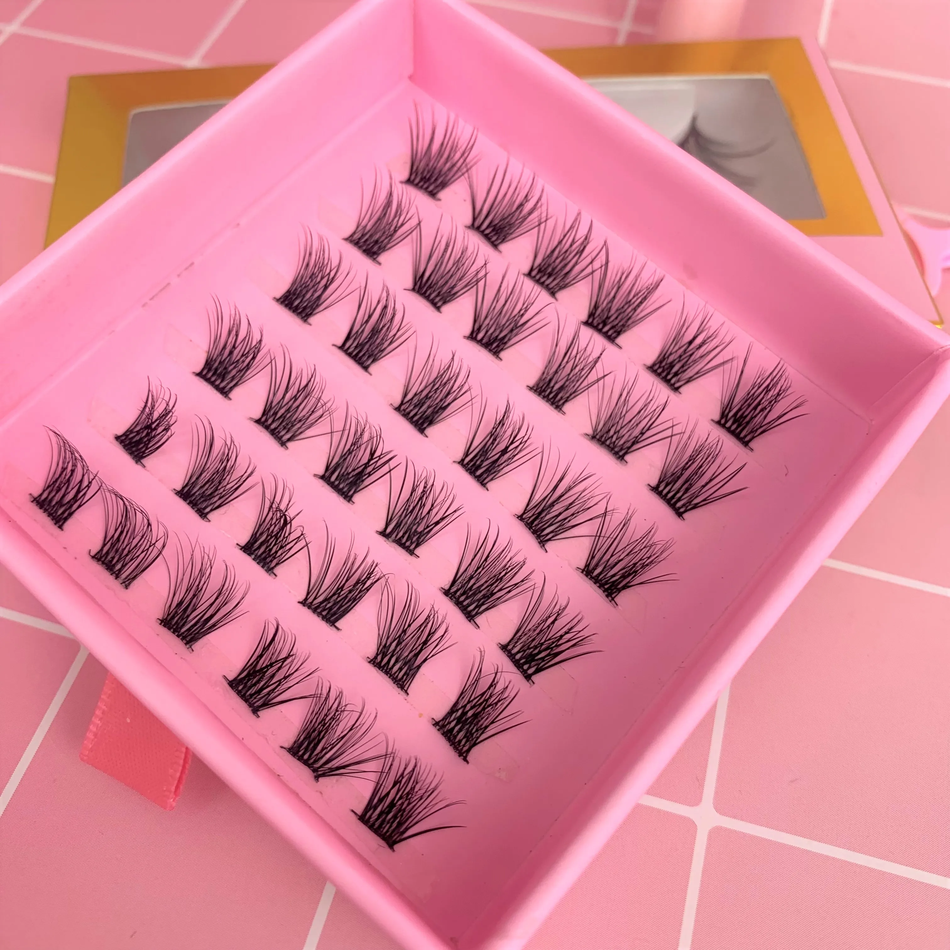 

VOLUME DIY Clusters Eyelash Extension Premium Mink Individual Segmented Lashes Volume Eyelashes Bundles