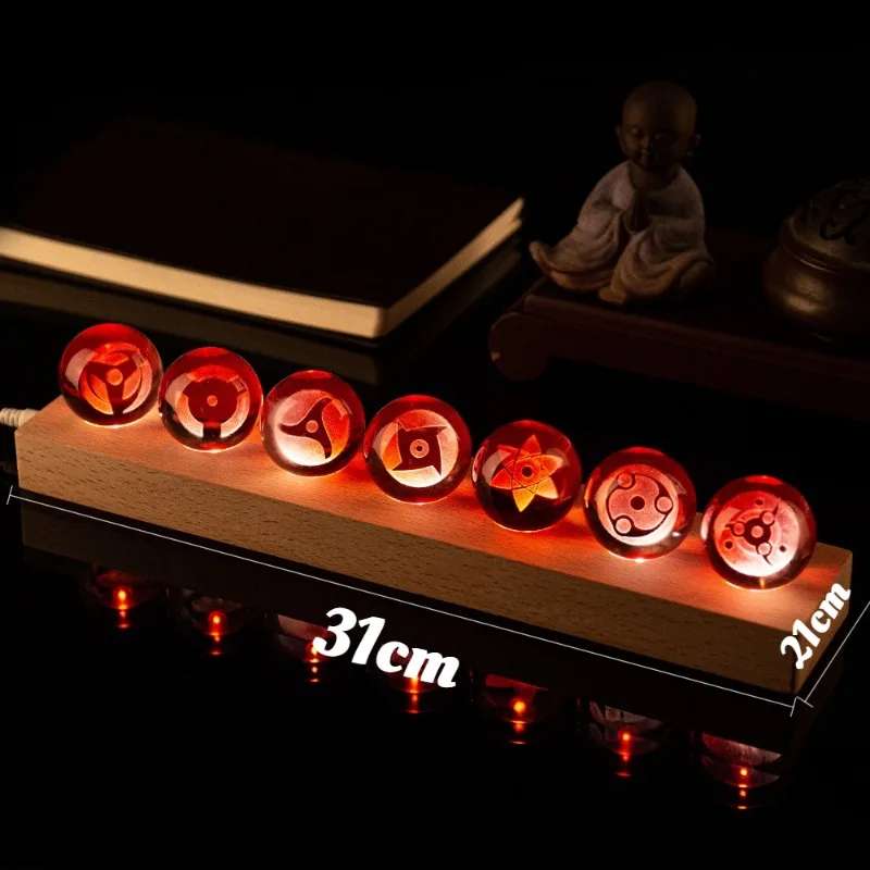 

Стеклянные светящиеся фигурки оeny, прозрачный красный хрустальный шар