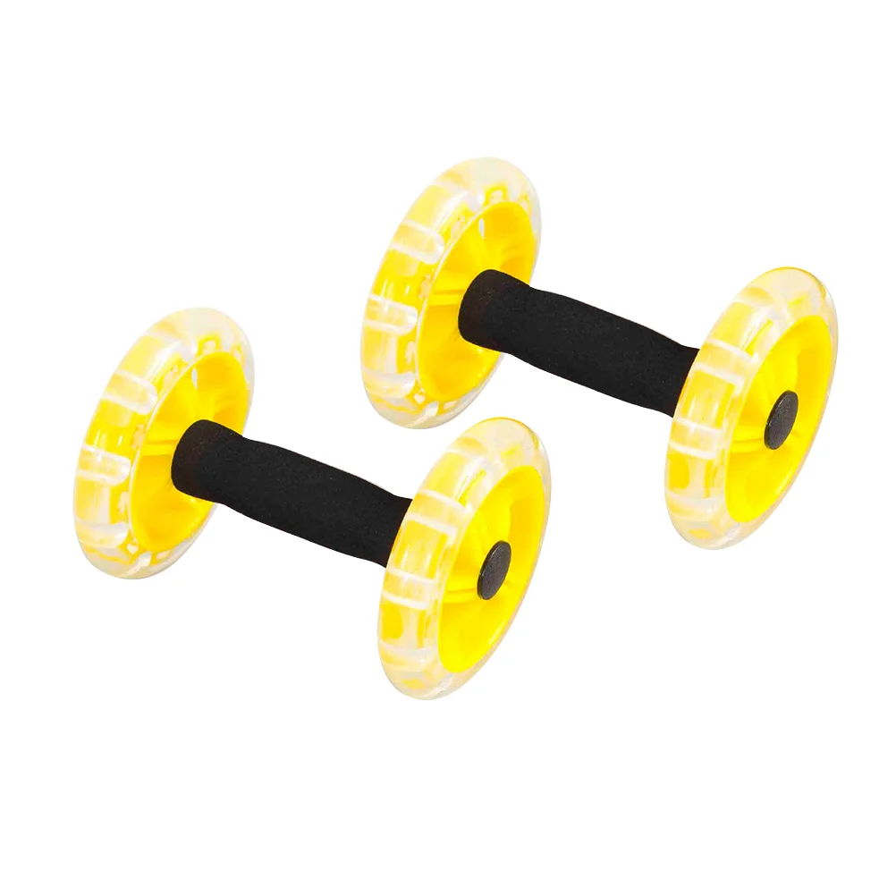 

Ab Roller Wheel Abdominal Exercise Roller Abdomen Training Wheel Gym Workout for Fitness Use Yellow
