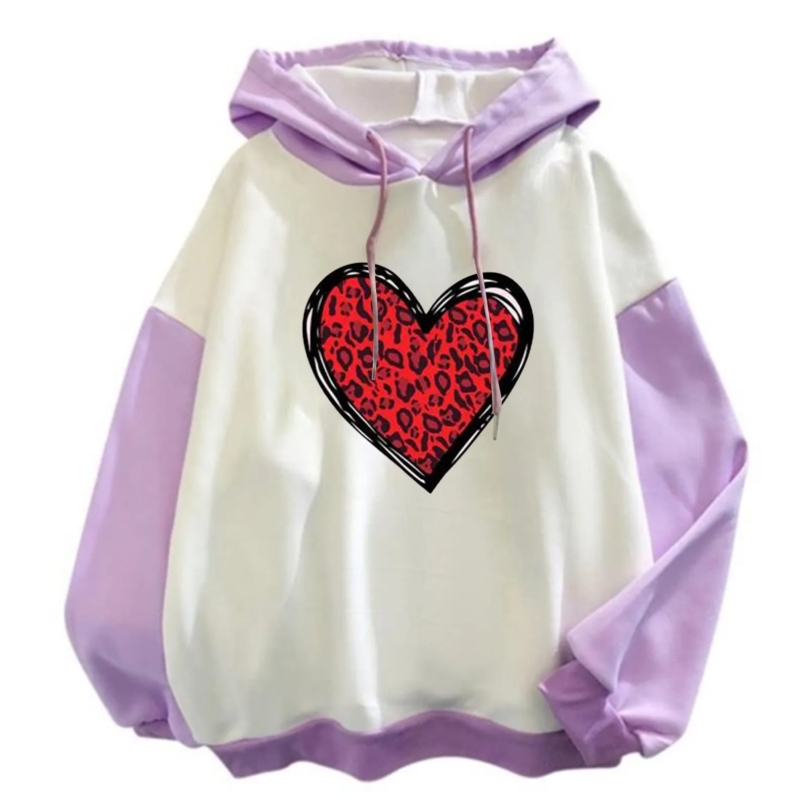 

Raiders Jacket Women Women Casual Long Sleeve Sweatshirt Valentine's Day Love Print Drawstring Hoodie Color Long over Sweaters